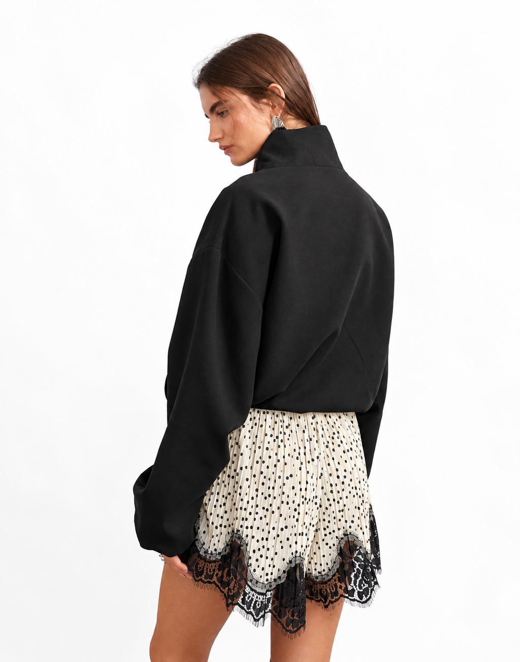 Hollywood Jackets Women’s Topshop Mandarin Collar Bomber Jacket