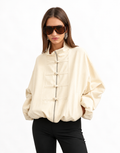 Hollywood Jackets Women’s Topshop Mandarin Collar Bomber Jacket