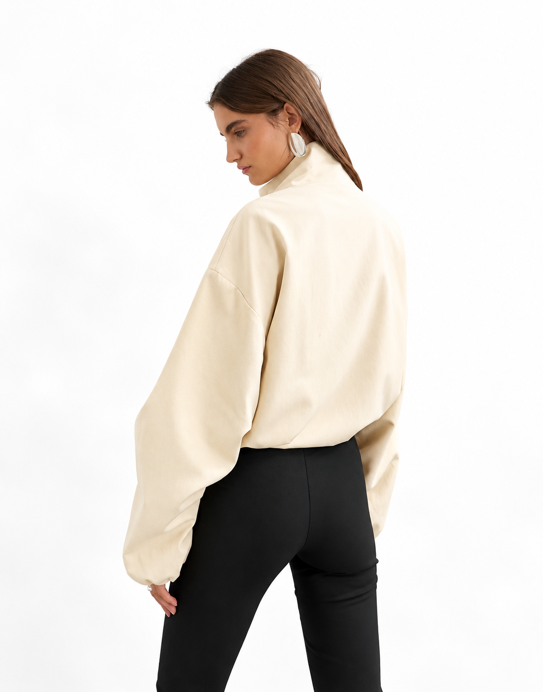 Hollywood Jackets Women’s Topshop Mandarin Collar Bomber Jacket