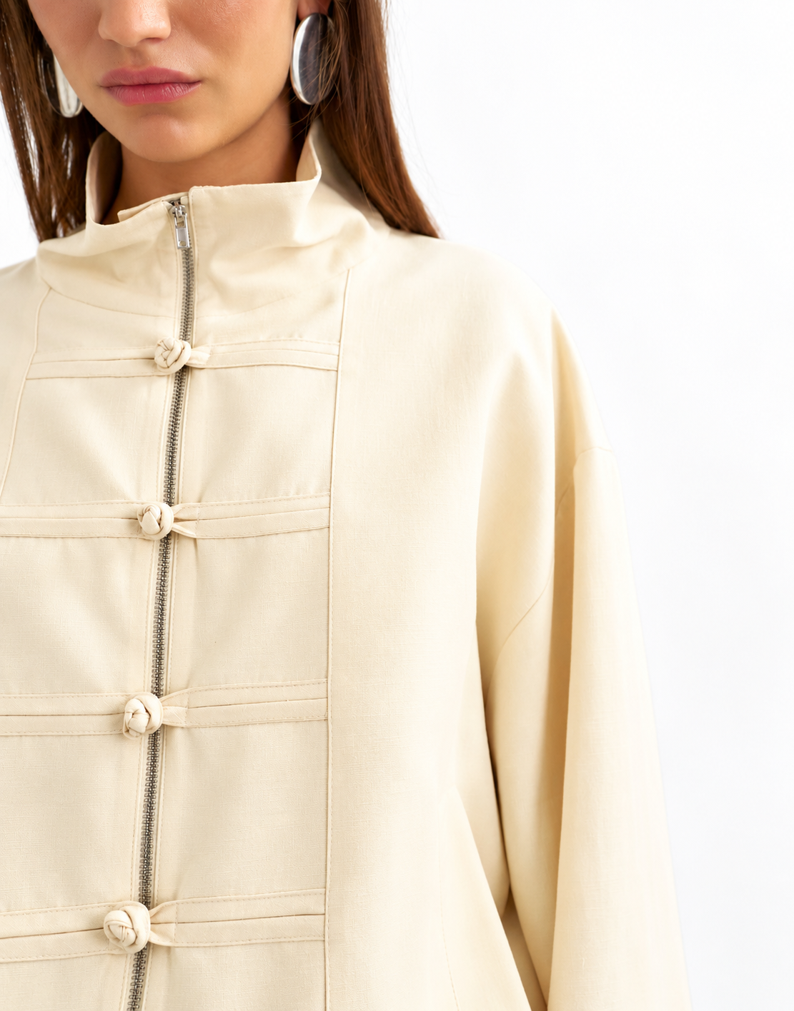 Hollywood Jackets Women’s Topshop Mandarin Collar Bomber Jacket