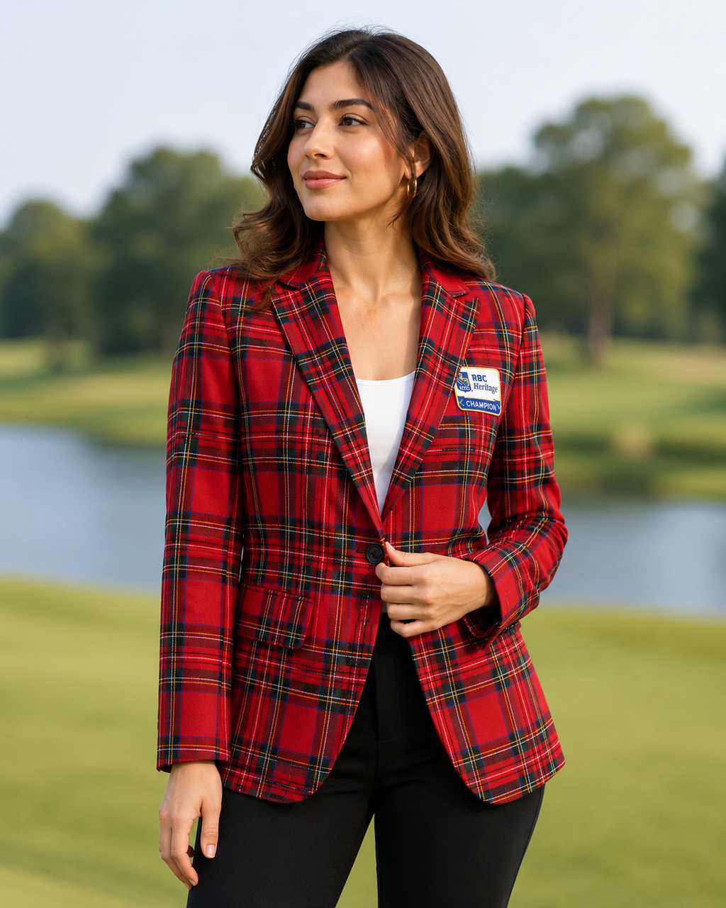 Hollywood Jackets Unisex RBC Heritage Red Plaid Blazer