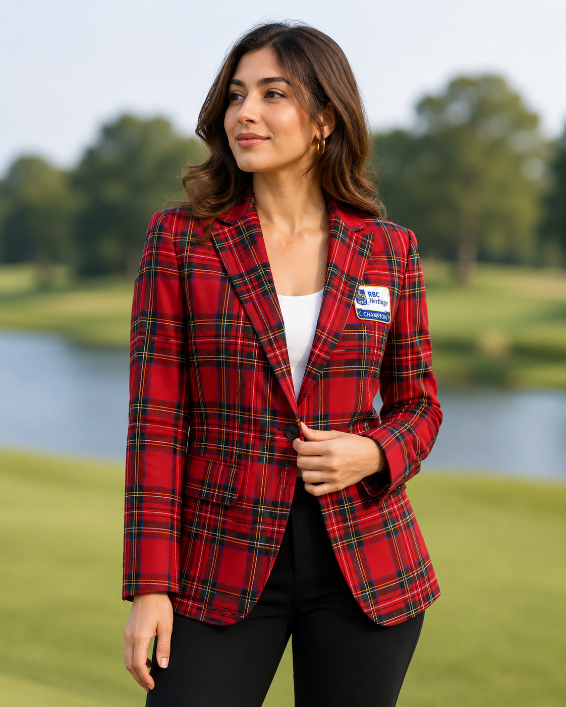 Hollywood Jackets Unisex RBC Heritage Red Plaid Blazer