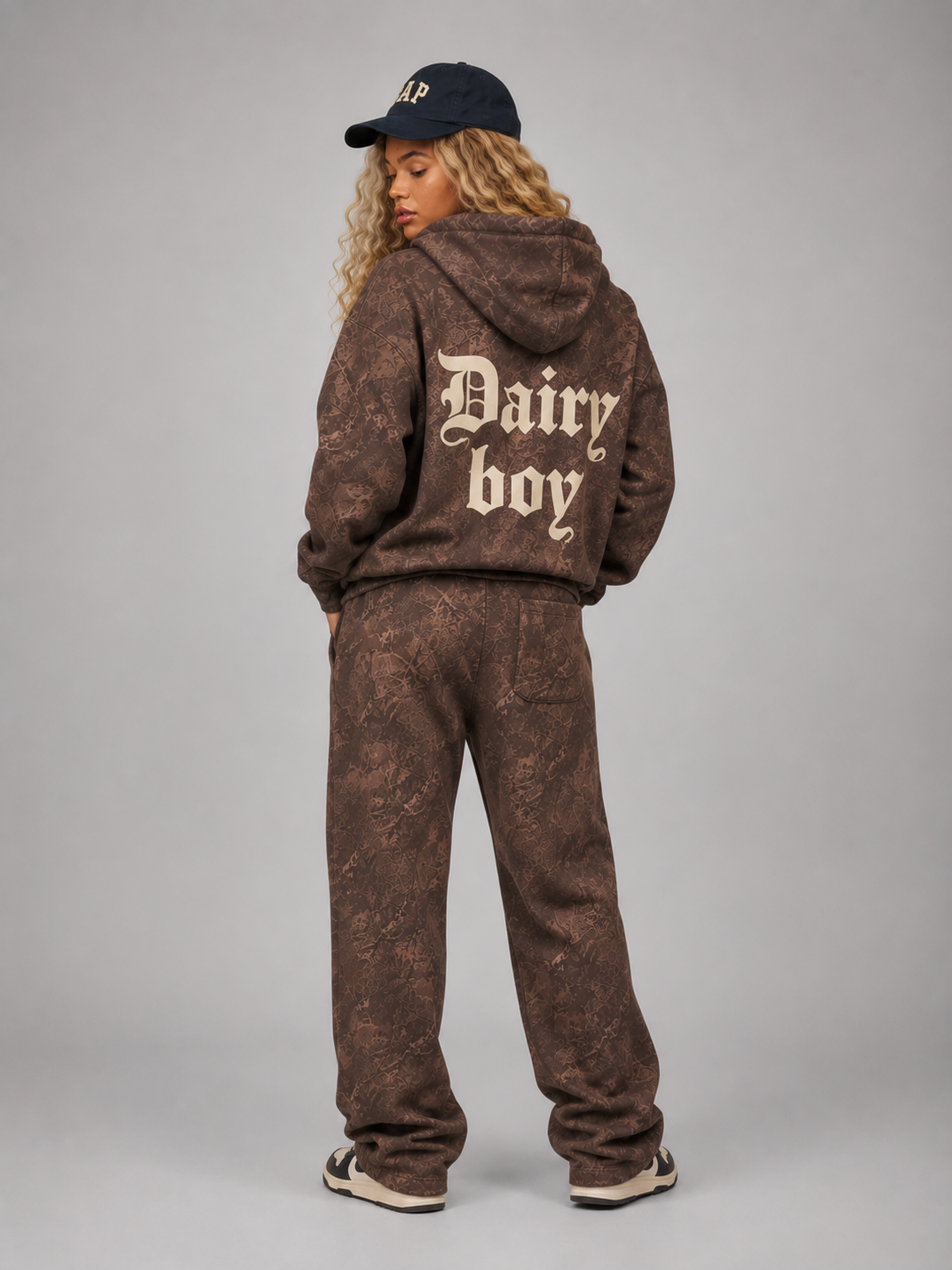 Hollywood Jackets Dairy Boy Camo Pullover Fleece Hoodie