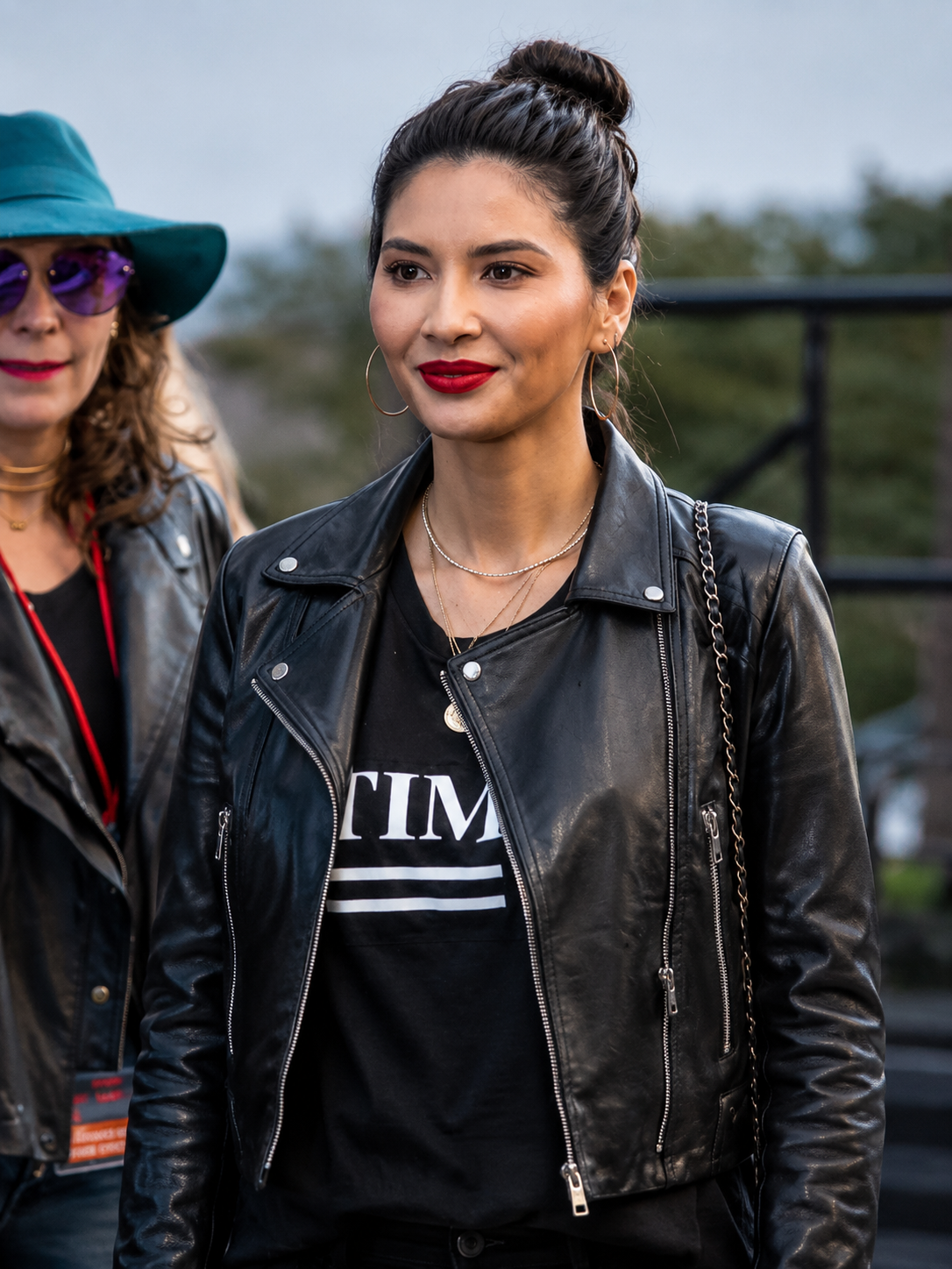 Hollywood Jackets Olivia Munn Black Biker Cropped Jacket