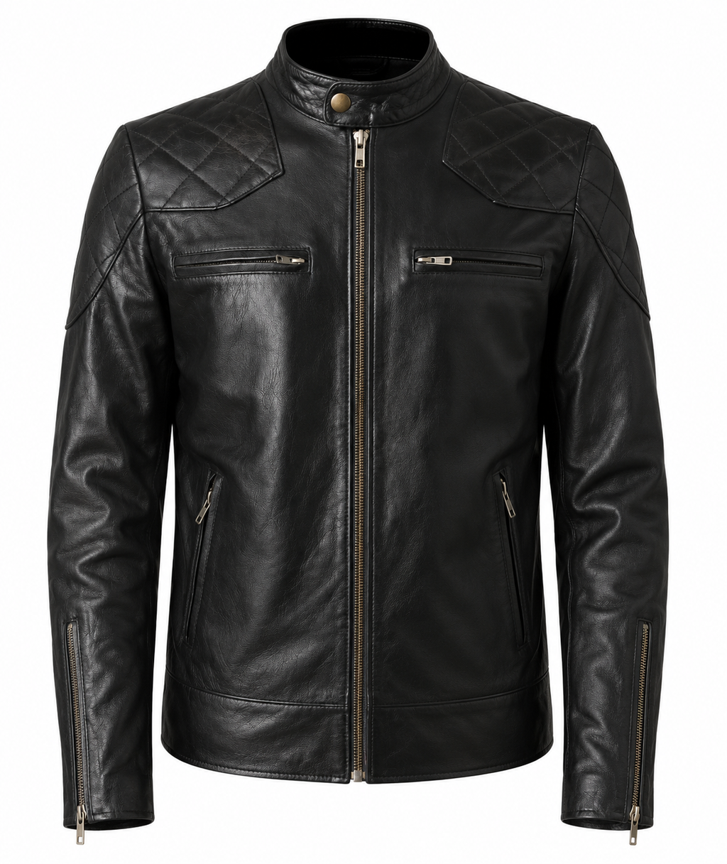 David Black Leather Jacket