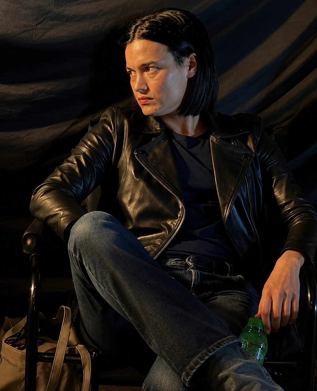 Hollywood Jackets Derek Luh Inspired Gen V Season 2 Biker Leather Jacket