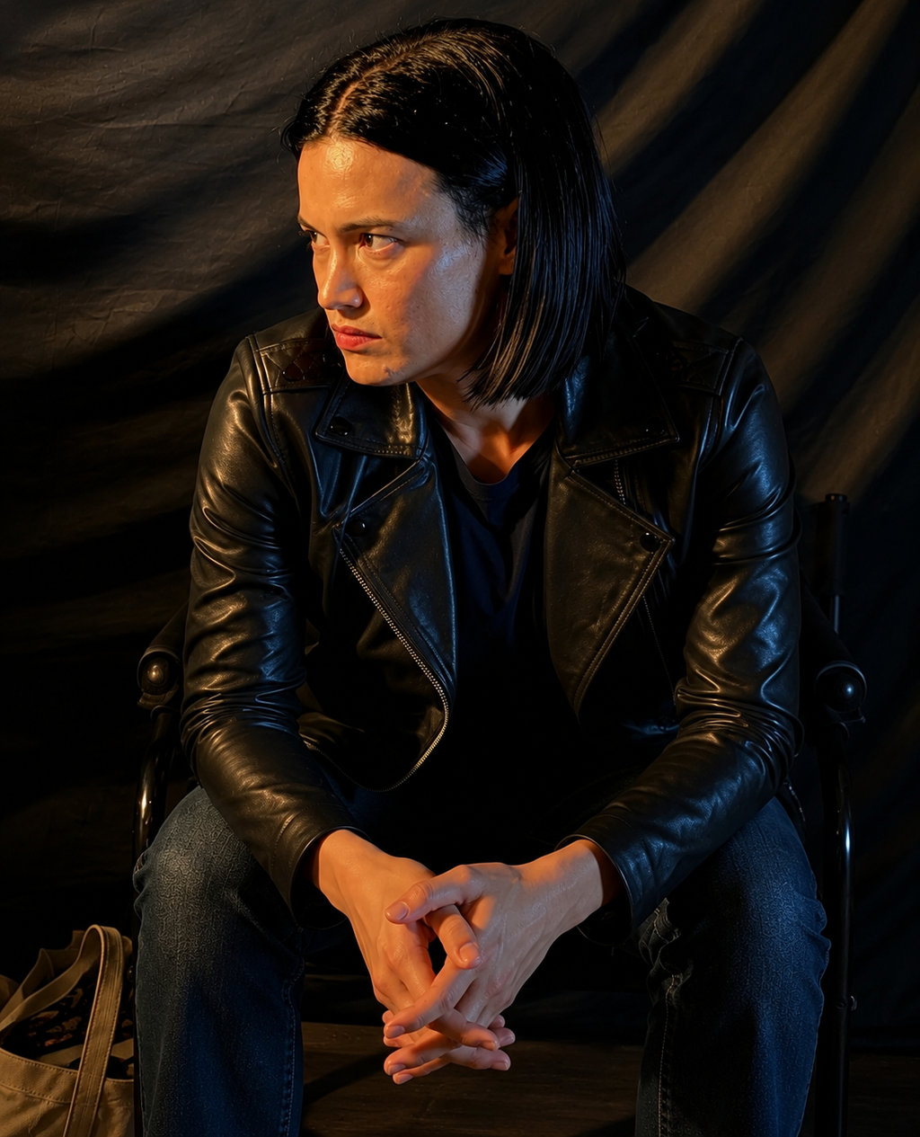 Hollywood Jackets Derek Luh Inspired Gen V Season 2 Biker Leather Jacket
