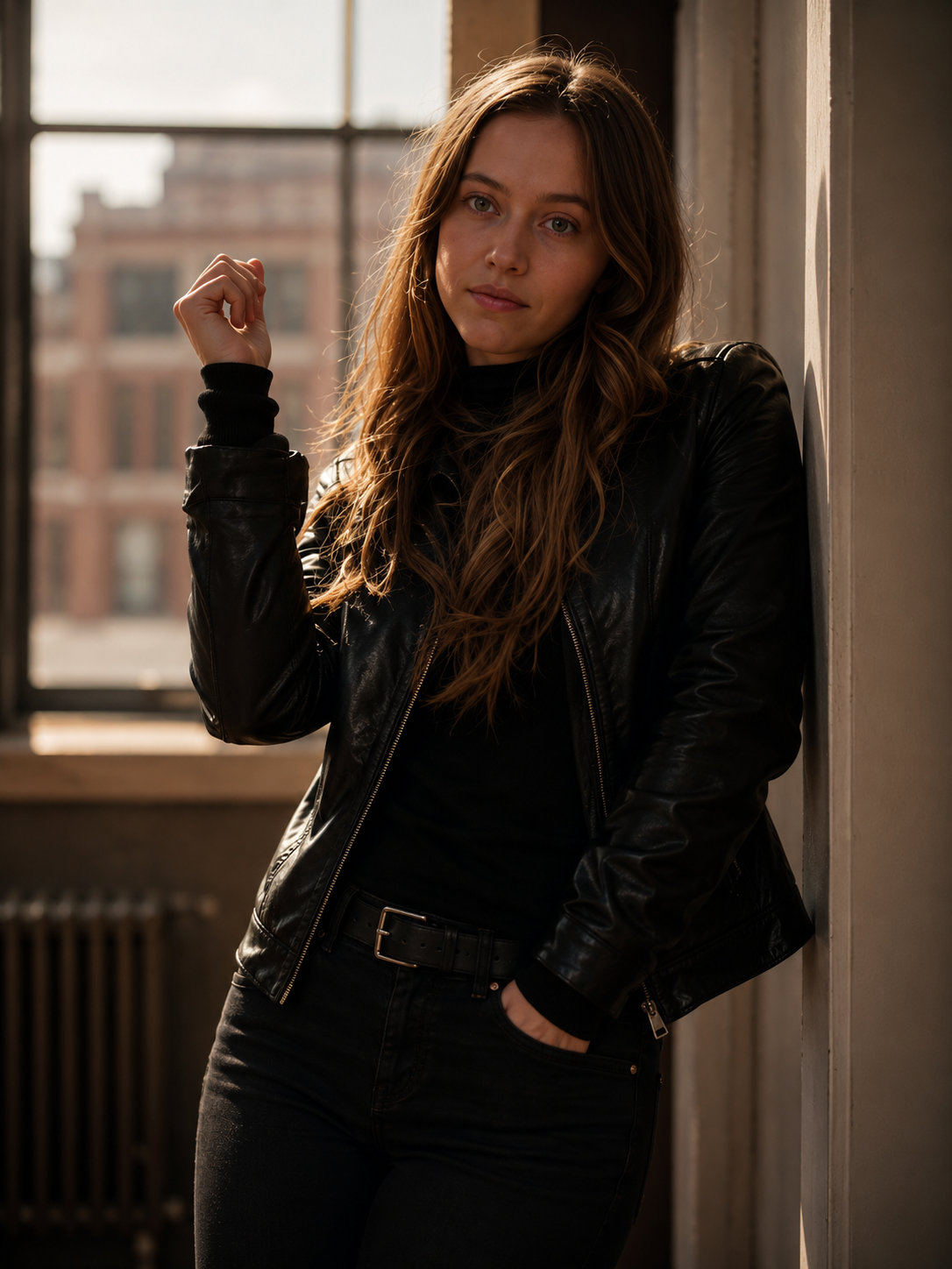 Hollywood Jackets Étoile 2025 Cheyenne Toussaint Black Leather Jacket