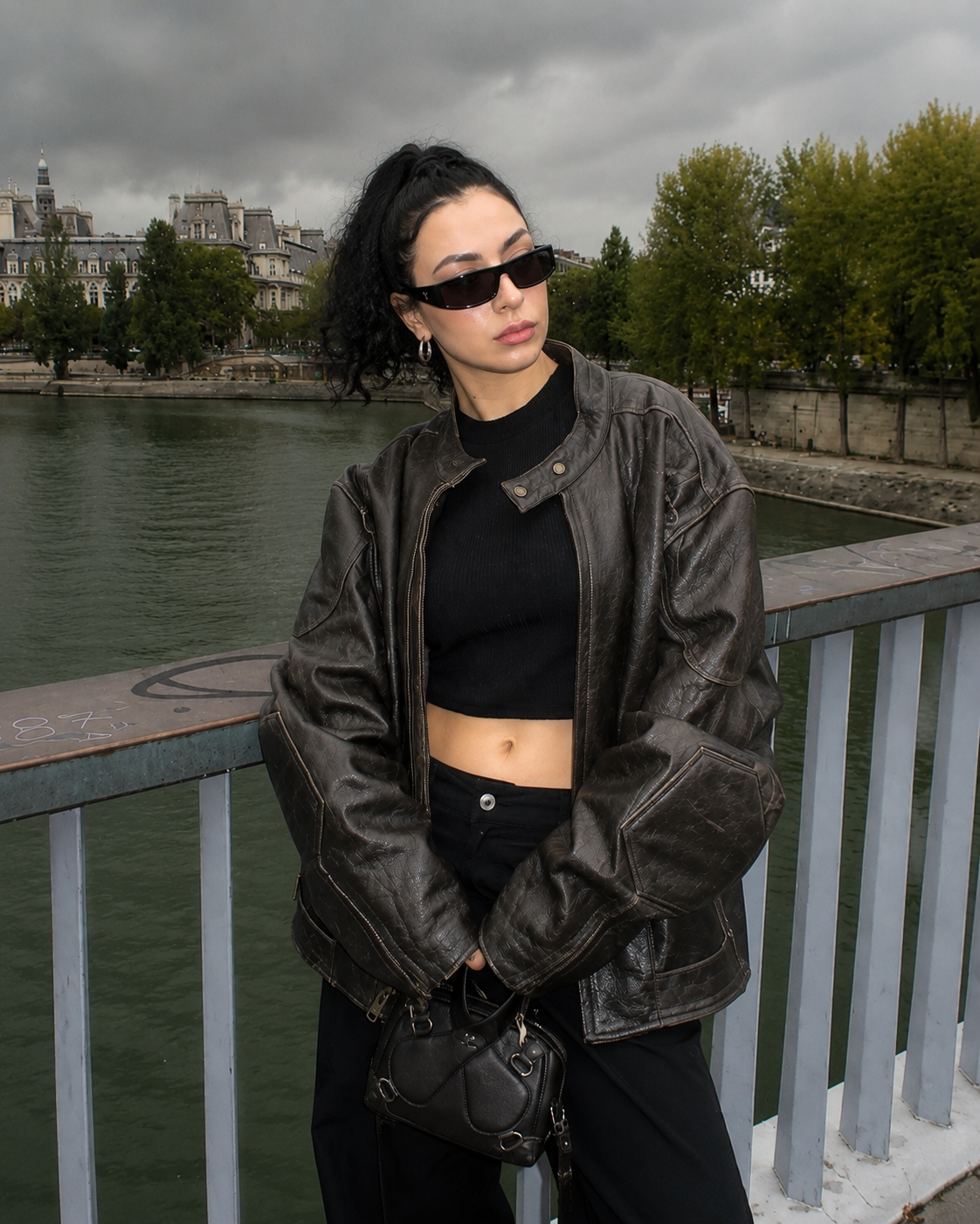 Hollywood Jackets Charli XCX Brown Leather Jacket