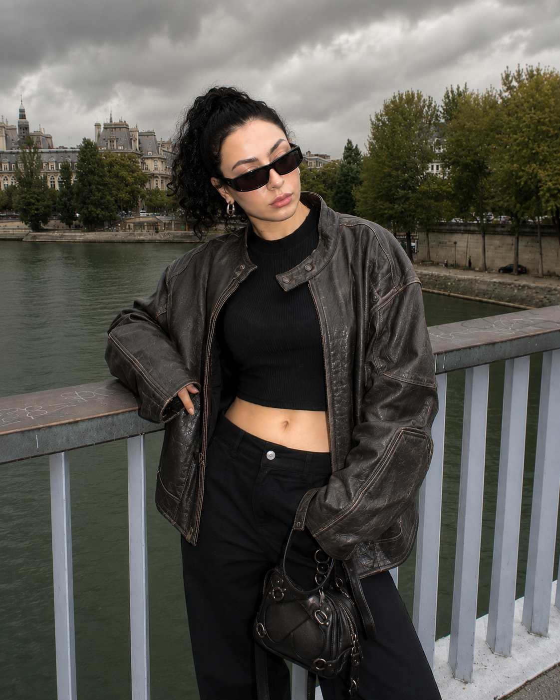 Hollywood Jackets Charli XCX Brown Leather Jacket