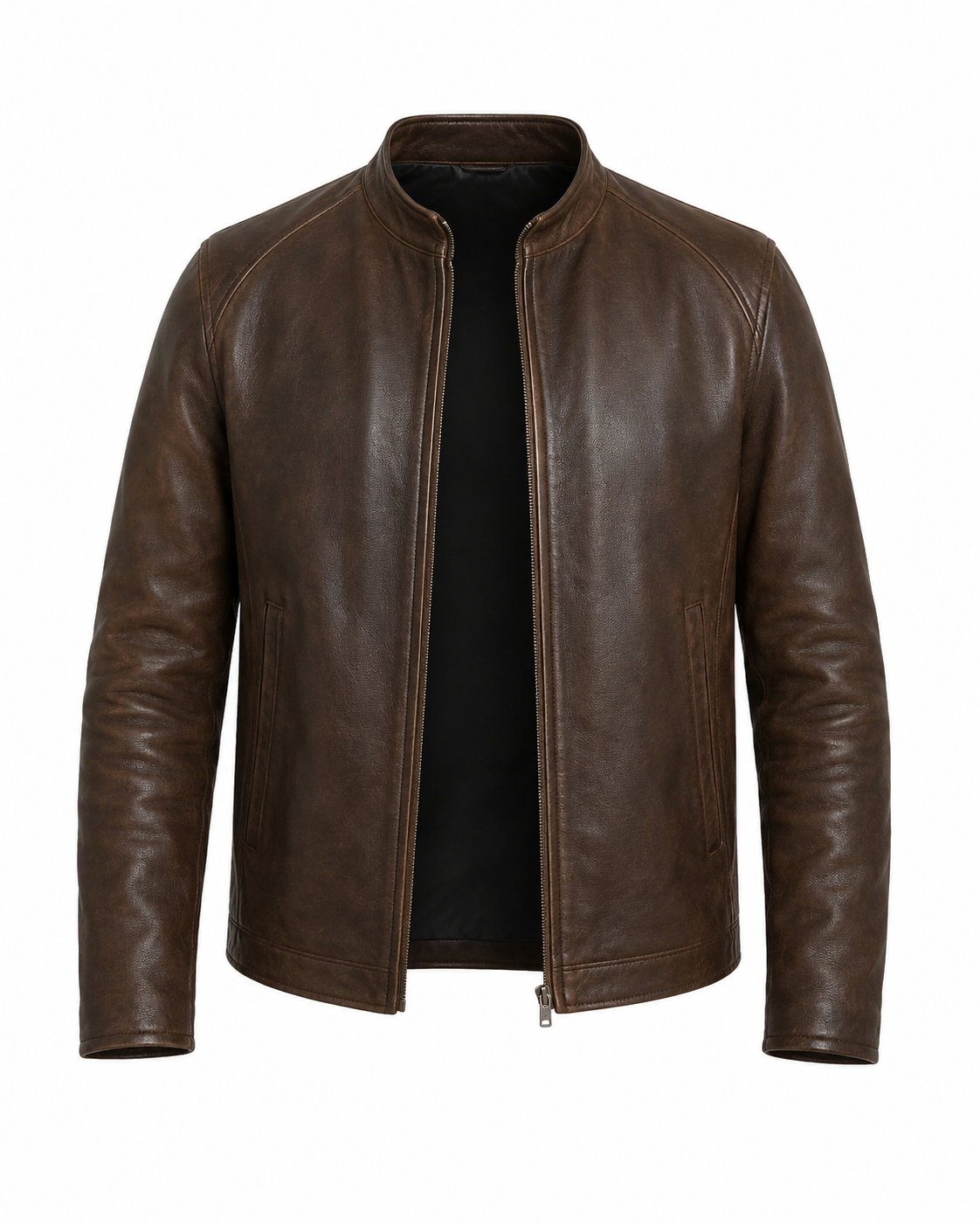 Hollywood Jacket Brown Mission Leather Jacket