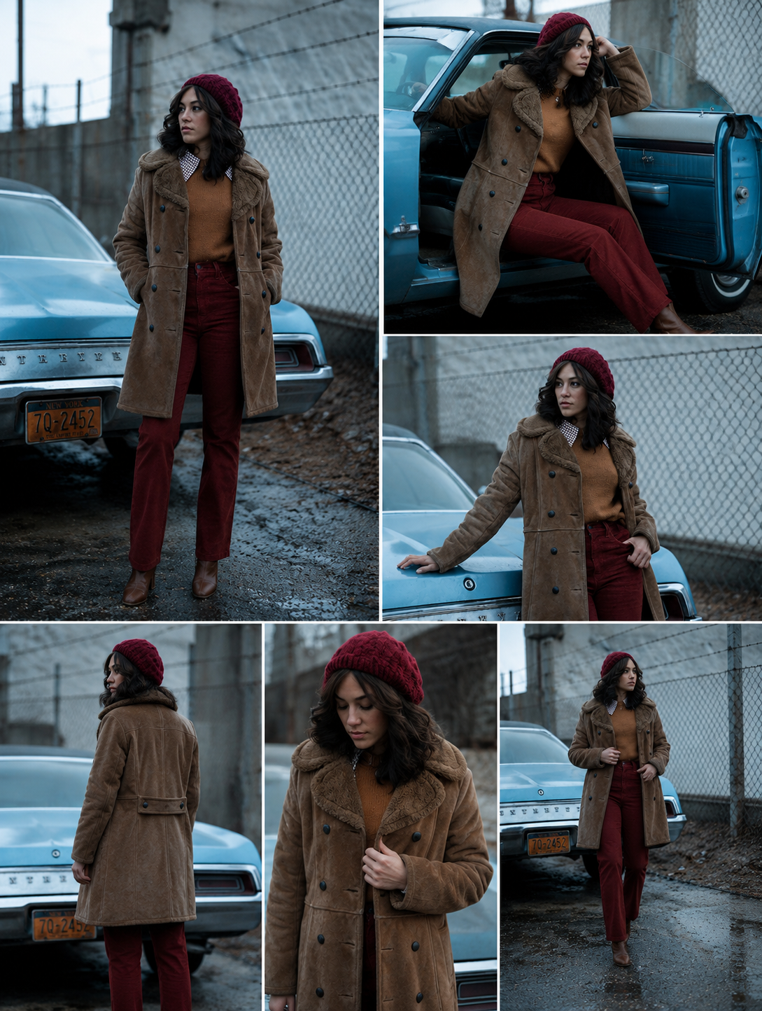 Hollywood Jacket Mishel Prada Women’s Brown Shearling Winter Coat
