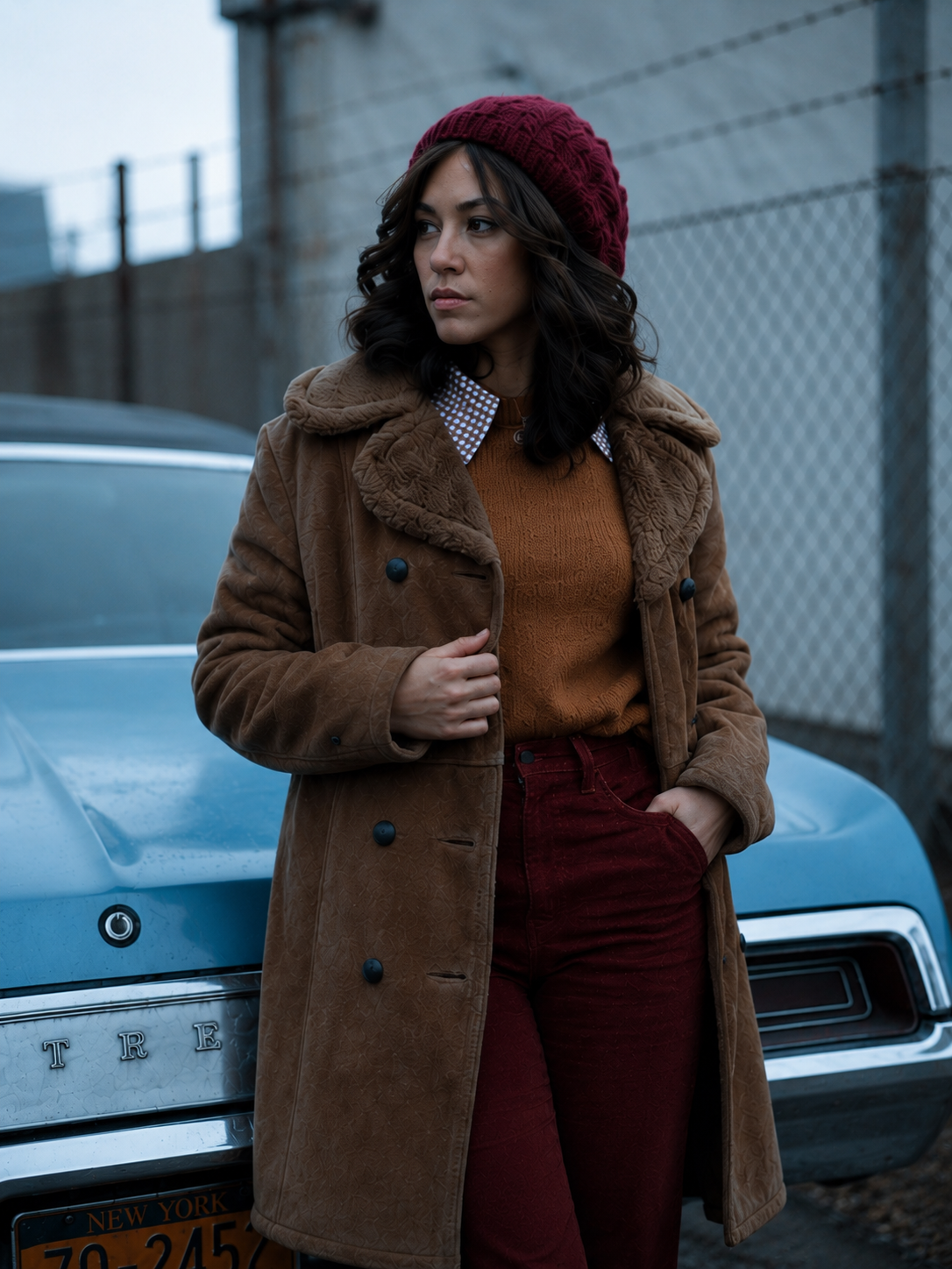 Hollywood Jacket Mishel Prada Women’s Brown Shearling Winter Coat