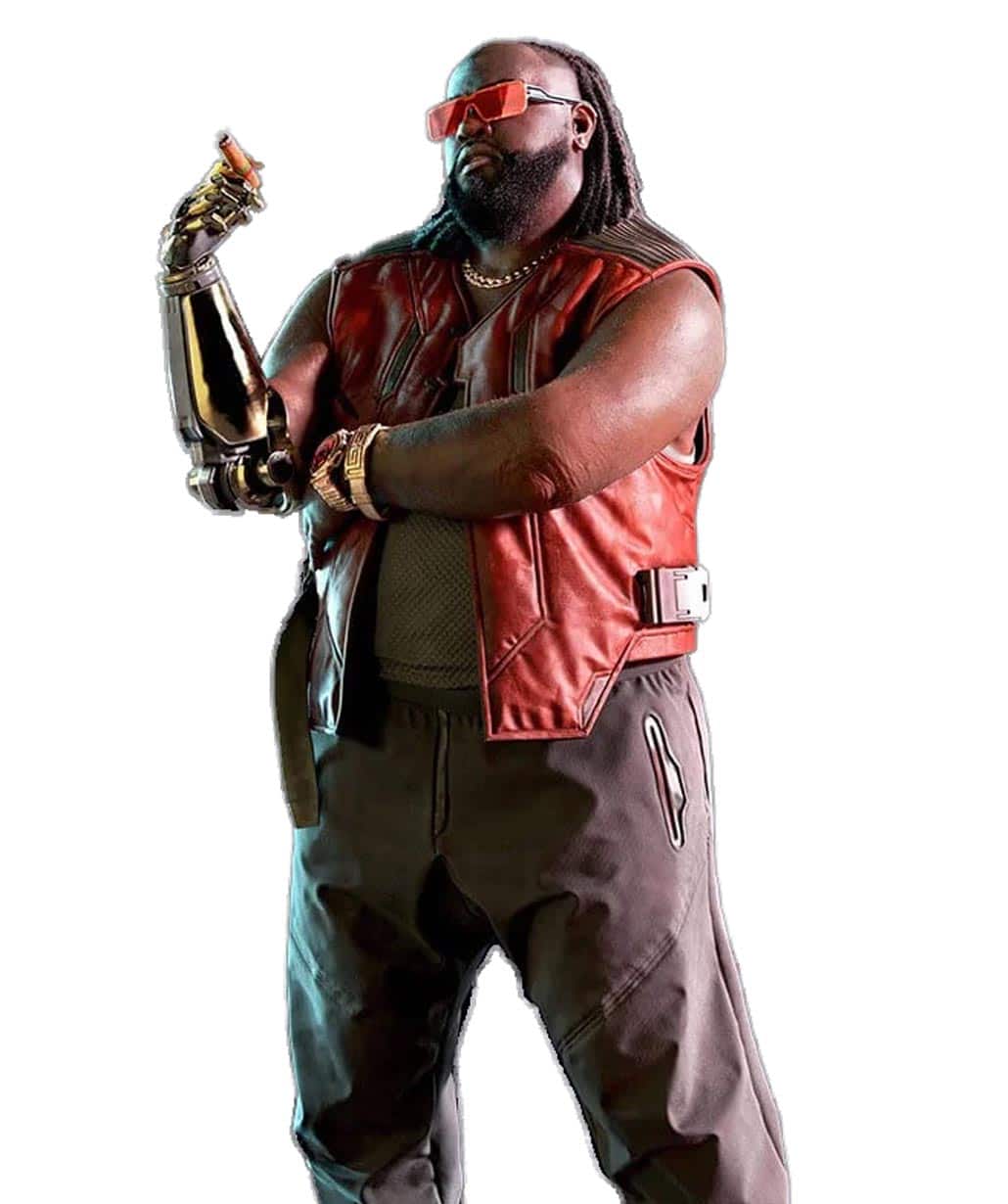Hollywood Jackets Cyberpunk 2077 Dexter DeShawn Orange Leather Vest