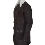 Bane Brown Fur Leather Coat