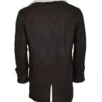 Bane Brown Fur Leather Coat