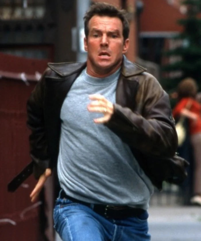 Dennis Quaid Frequency Frank Sullivan Leather Jacket