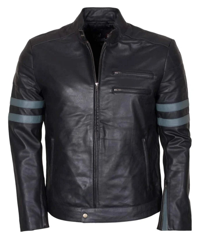 Designer Men Retro Black Biker Leather Jacket – Premium Genuine Leather Jacket