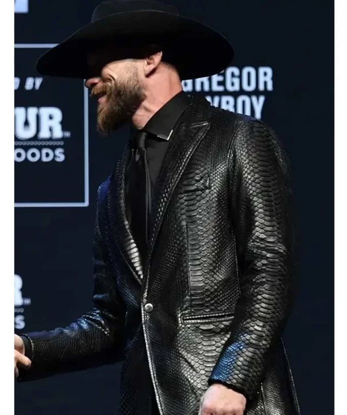 Hollywood Jackets Donald Cerrone Python Leather Jacket
