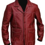 FC Brad Pitt Tyler Durden Leather Coat Jacket