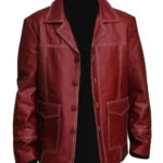 FC Brad Pitt Tyler Durden Leather Coat Jacket