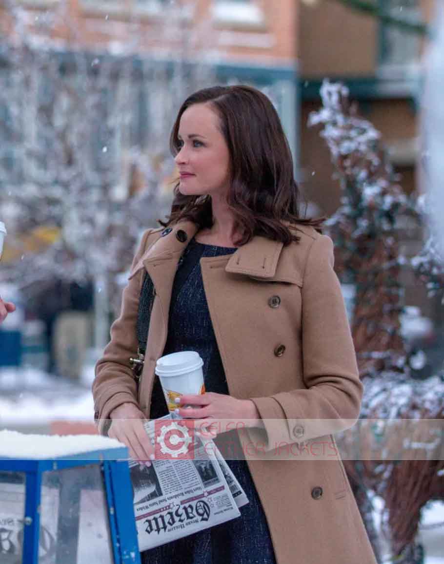 Hollywood Jackets Alexis Bledel Gilmore Girls Brown Wool Coat