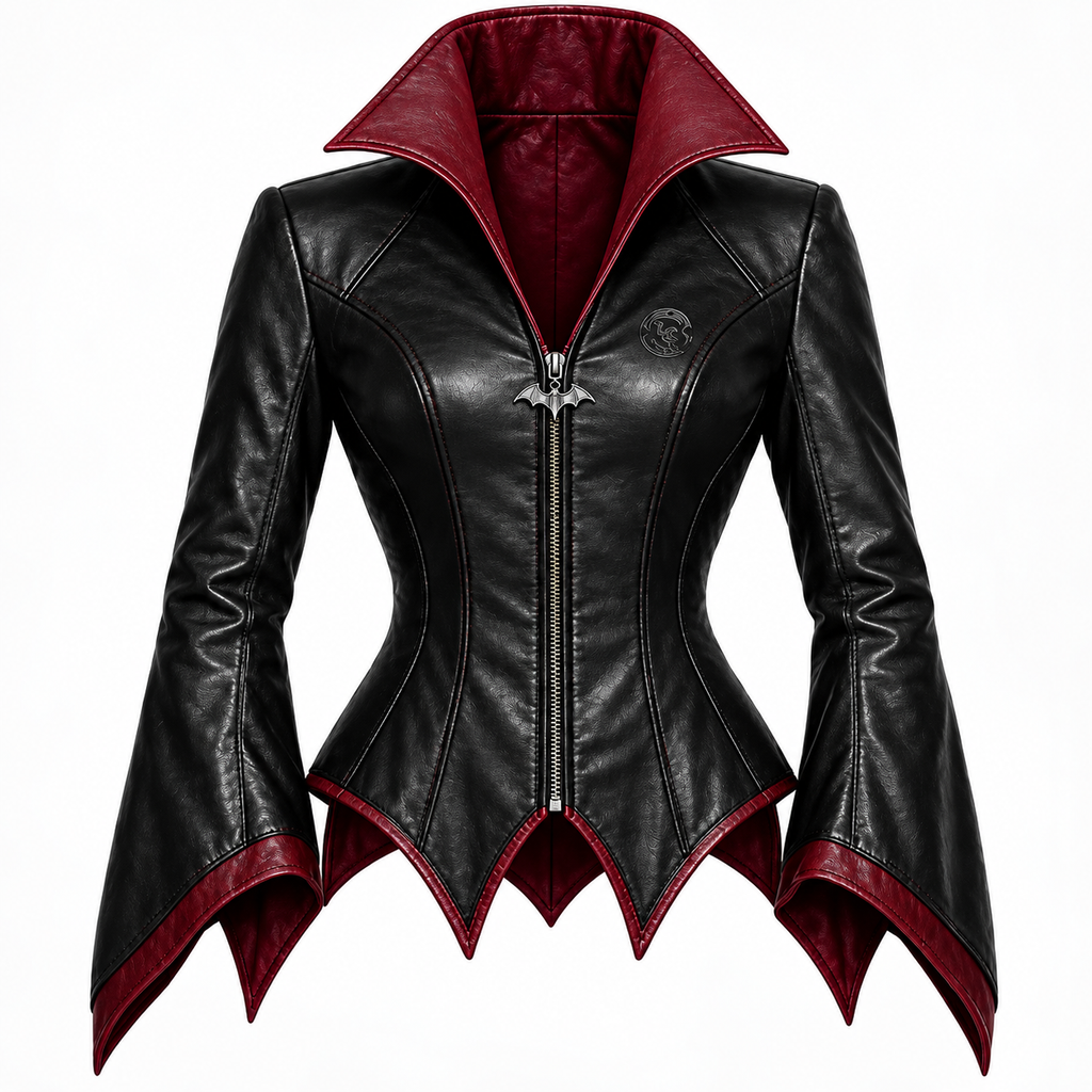 Hollywood Jackets Women’s Witch Gothic Leather Jacket