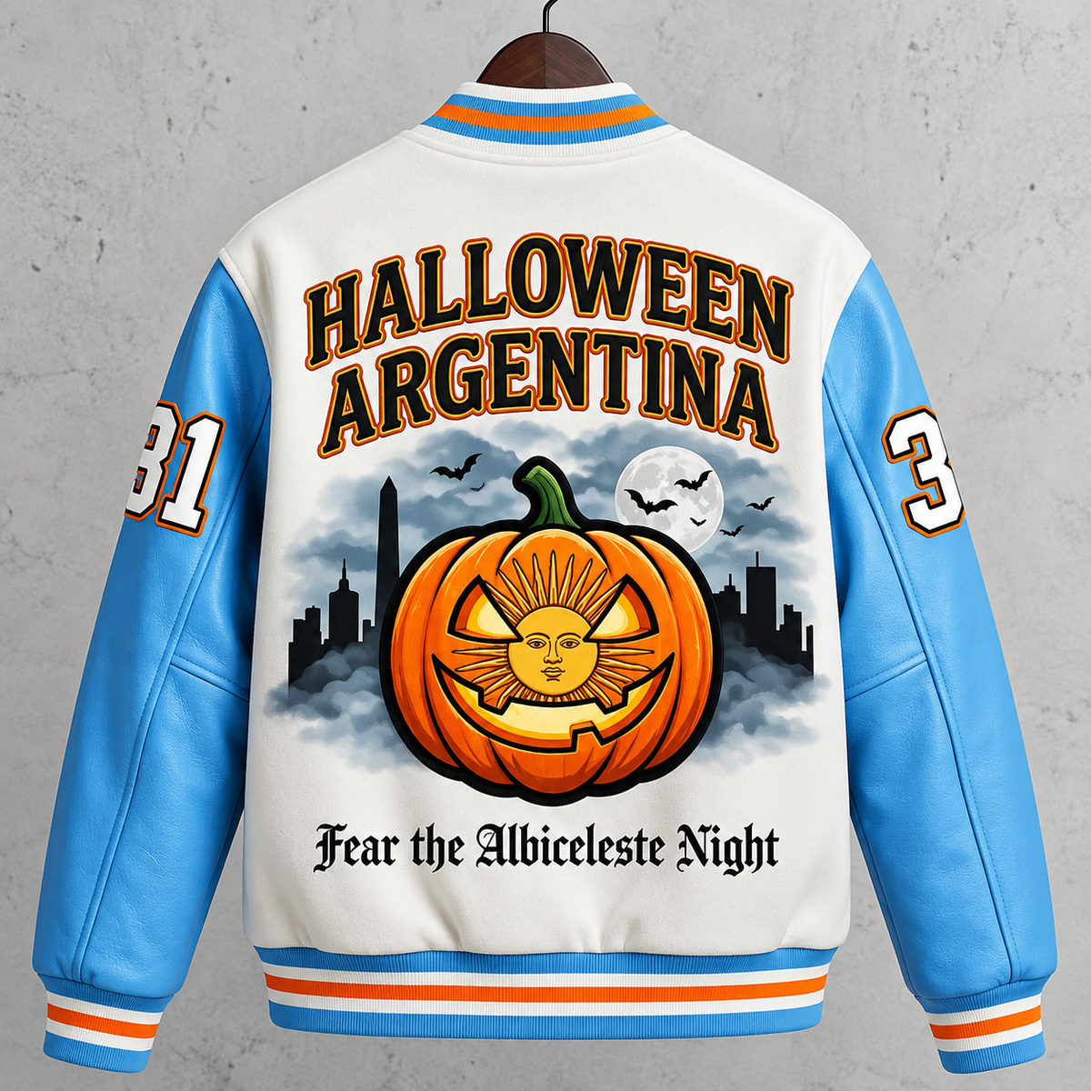 Hollywood Jacket Unisex Argentina Halloween Varsity Jacket