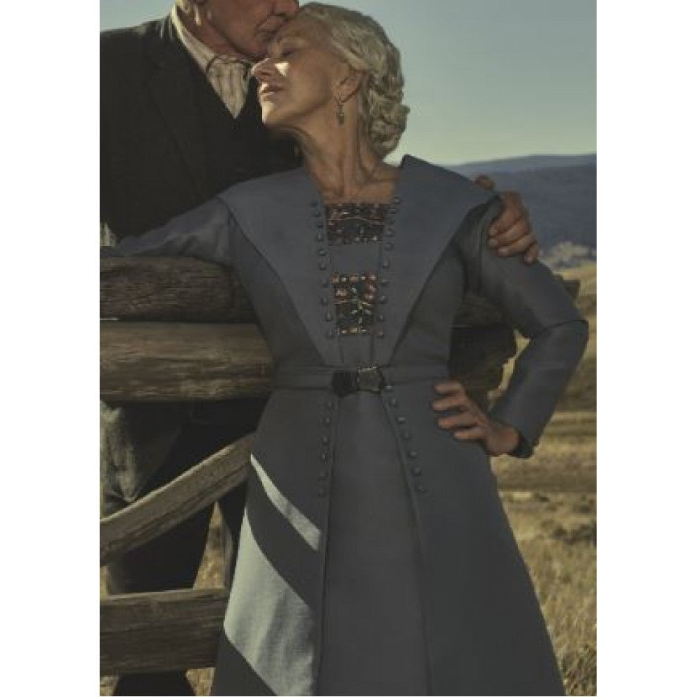 Helen Mirren 1923 Cara Dutton Grey Coat