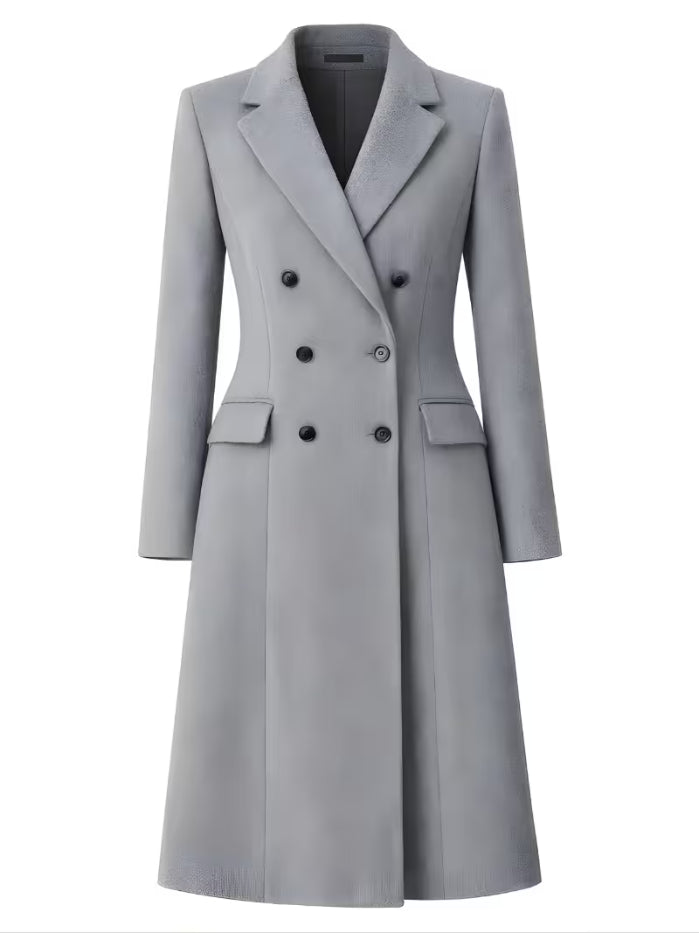 Hollywood Jackets Hunter Schafer Grey Wool Coat