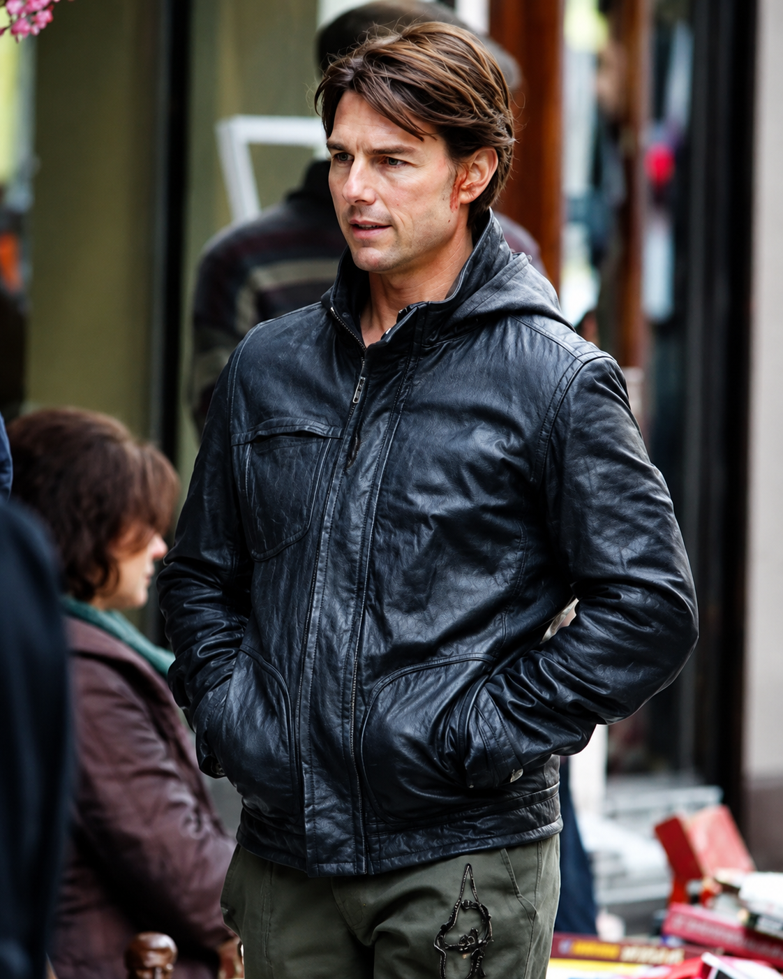 MI Ghost Protocol Tom Cruise Leather Jacket