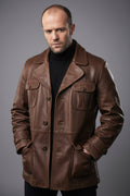 Jason Statham The Bank Job Brown Jacket