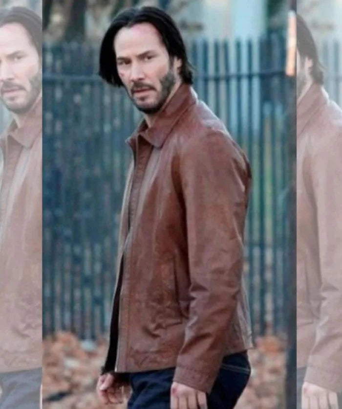 John Wick Keanu Reeves Leather Jacket