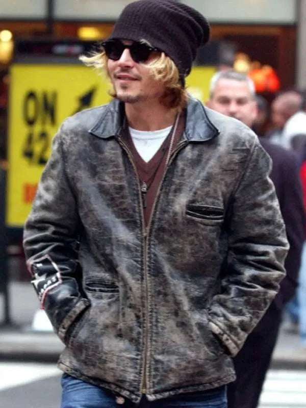 Hollywood Jackets Johnny Depp Secret Window Leather Jacket