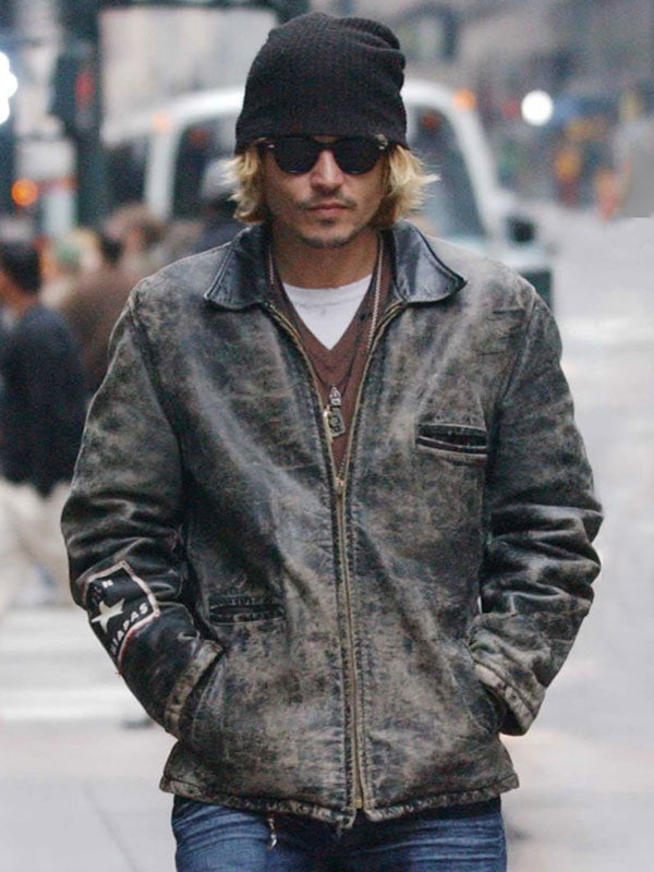 Hollywood Jackets Johnny Depp Secret Window Leather Jacket