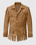 Jon Voight Midnight Cowboy Joe Buck Fringe Jacket – Western Suede Leather Jacket