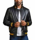 Judas Priest Printed Black Real Leather Jacket – Men's Heavy Metal Biker Jacket