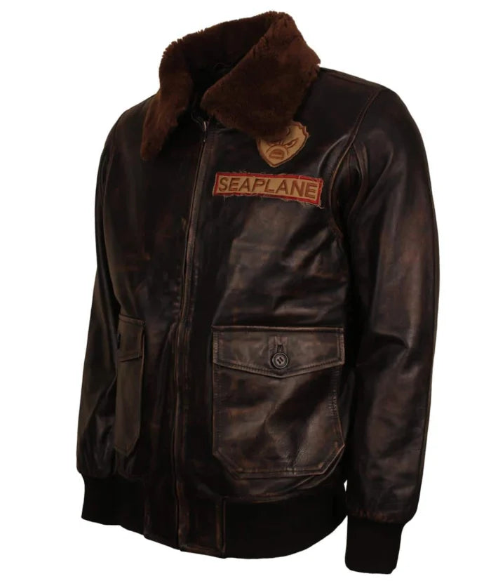 Jumanji 2 Nick Jonas Leather Jacket