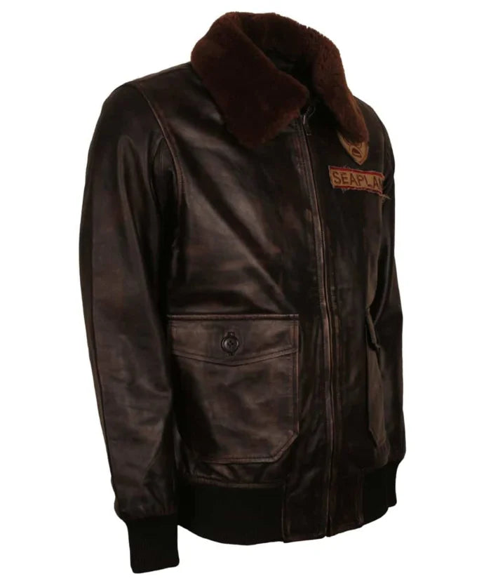 Jumanji 2 Nick Jonas Leather Jacket