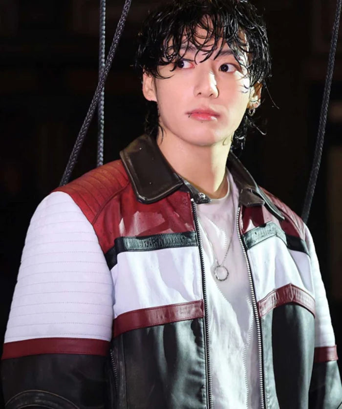 Jung Kook Seven Moto Leather Jacket