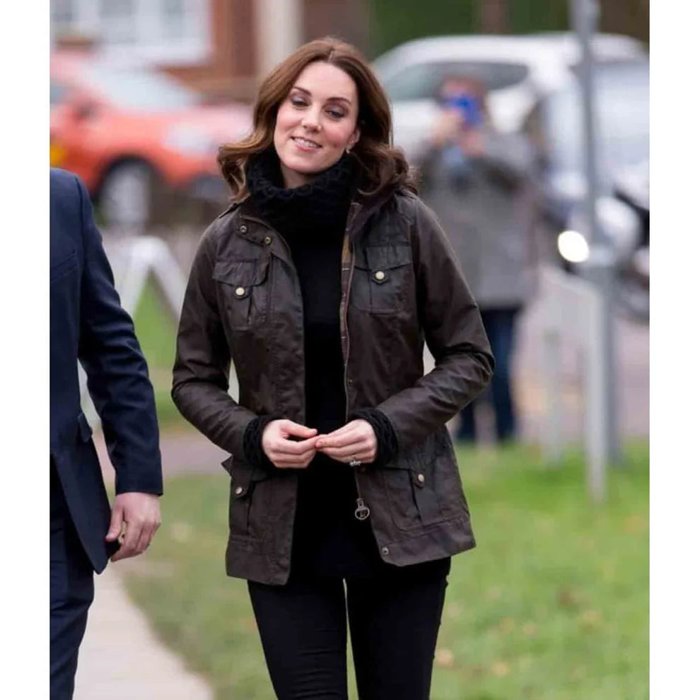 Kate Middleton Casual Leather Jacket