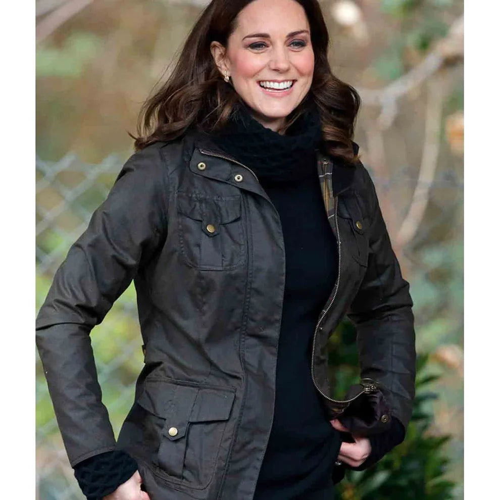 Kate Middleton Casual Leather Jacket