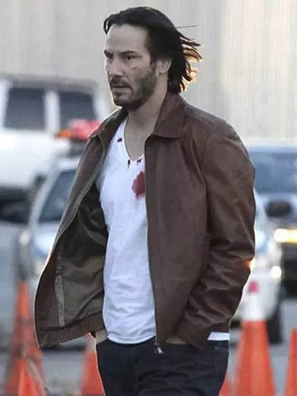 Hollywood Jackets John Wick Keanu Reeves Brown Leather Jacket