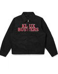 Klux Busters Black Casual Zip-Up Jacket