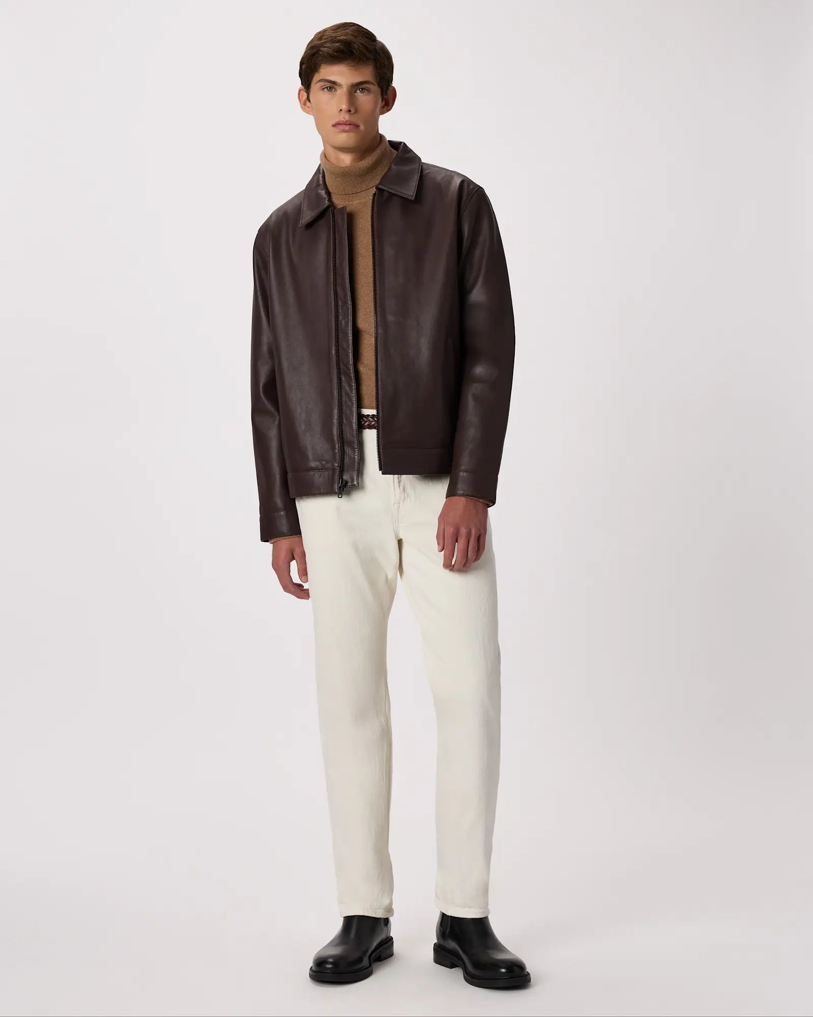 Hollywood Jacket Premium Dark Brown Leather Jacket
