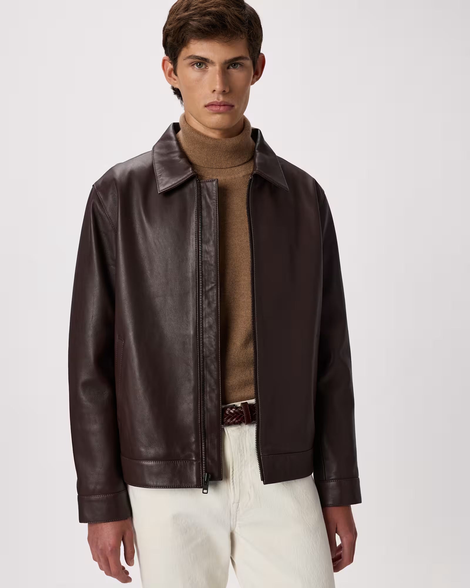 Hollywood Jacket Premium Dark Brown Leather Jacket