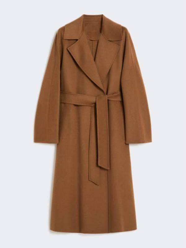Hollywood Jackets Man Vs Baby 2025 Kelly Hampson Brown Wrap Coat