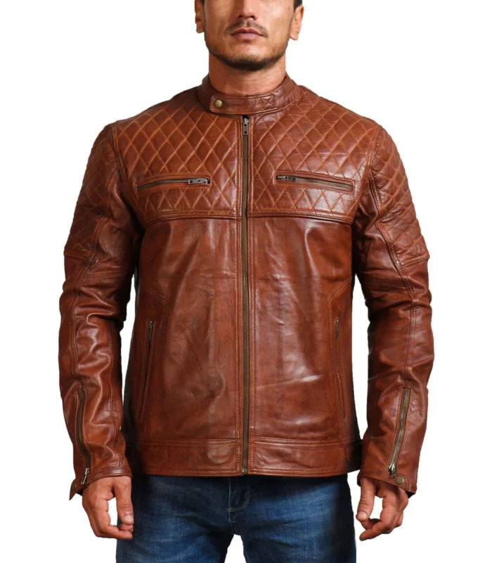 Men’s Vintage Brown Leather Jacket
