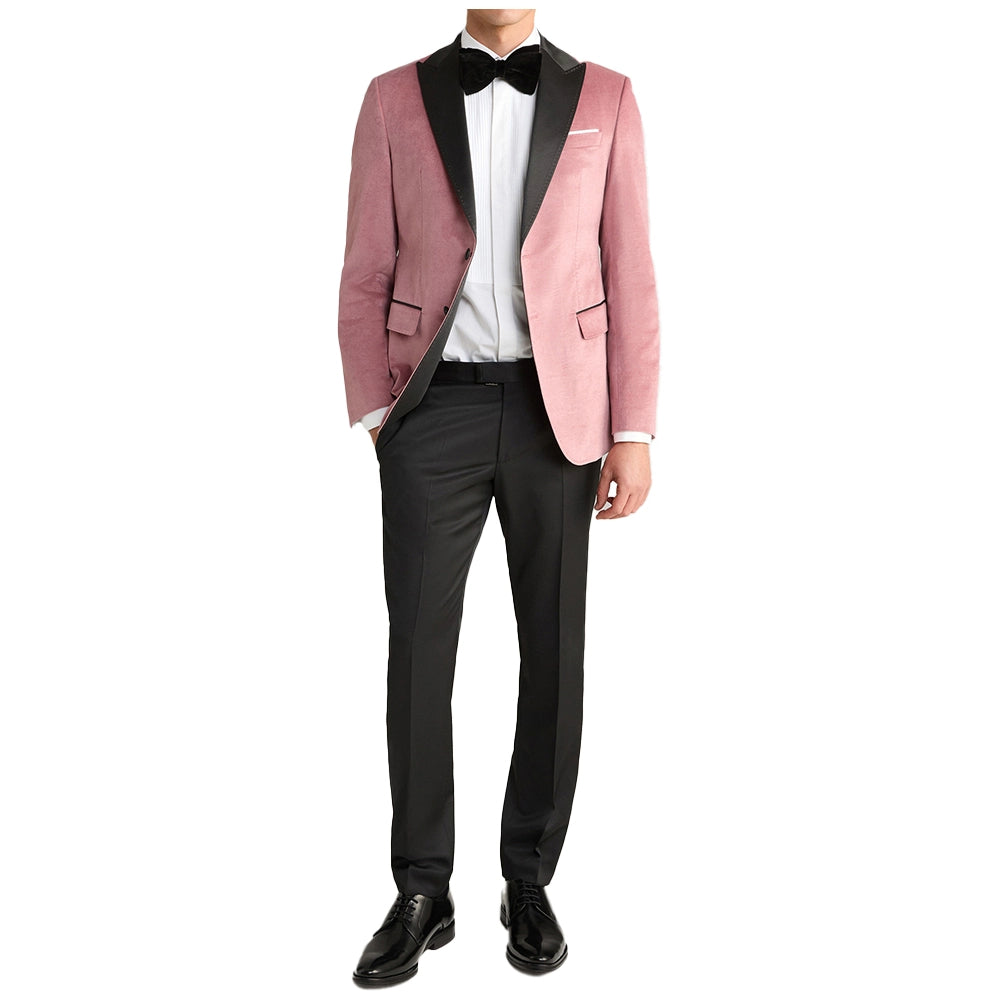 Men’s Pink 2 Piece Shawl Lapel Tuxedo Suit