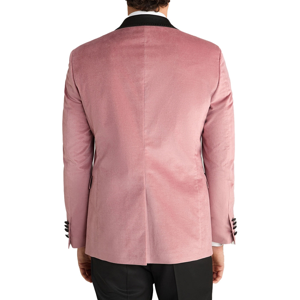 Men’s Pink 2 Piece Shawl Lapel Tuxedo Suit